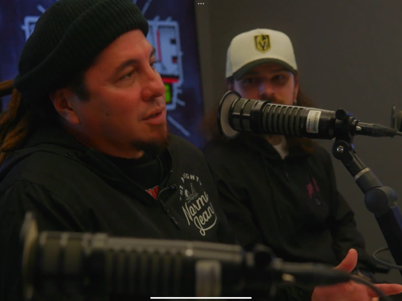 podcast recording studio session